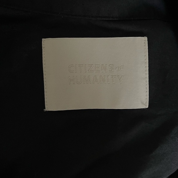 Citizens Of Humanity Alexandra in Top Black Poplin Cotton S - Picture 5 of 5